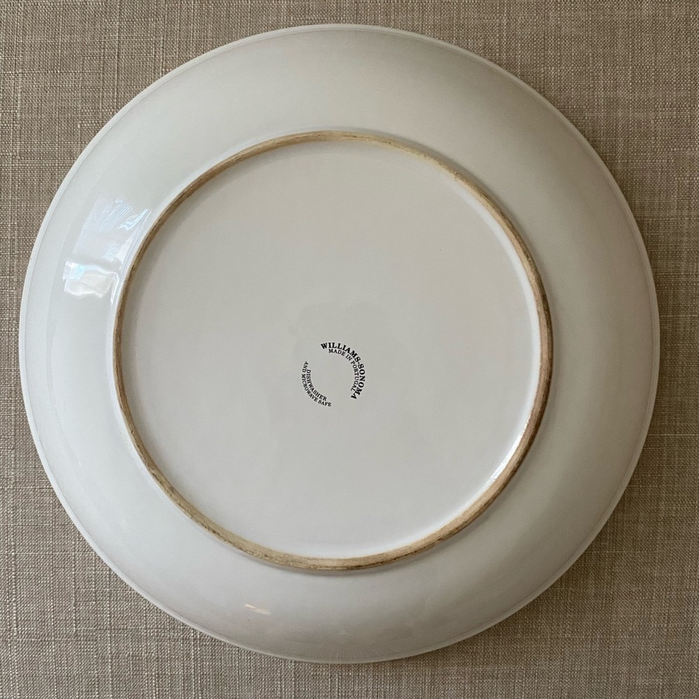 Williams Sonoma 13" Serving Pasta Bowl Olives Olea Europaea Made in Portugal - Picture 3 of 3